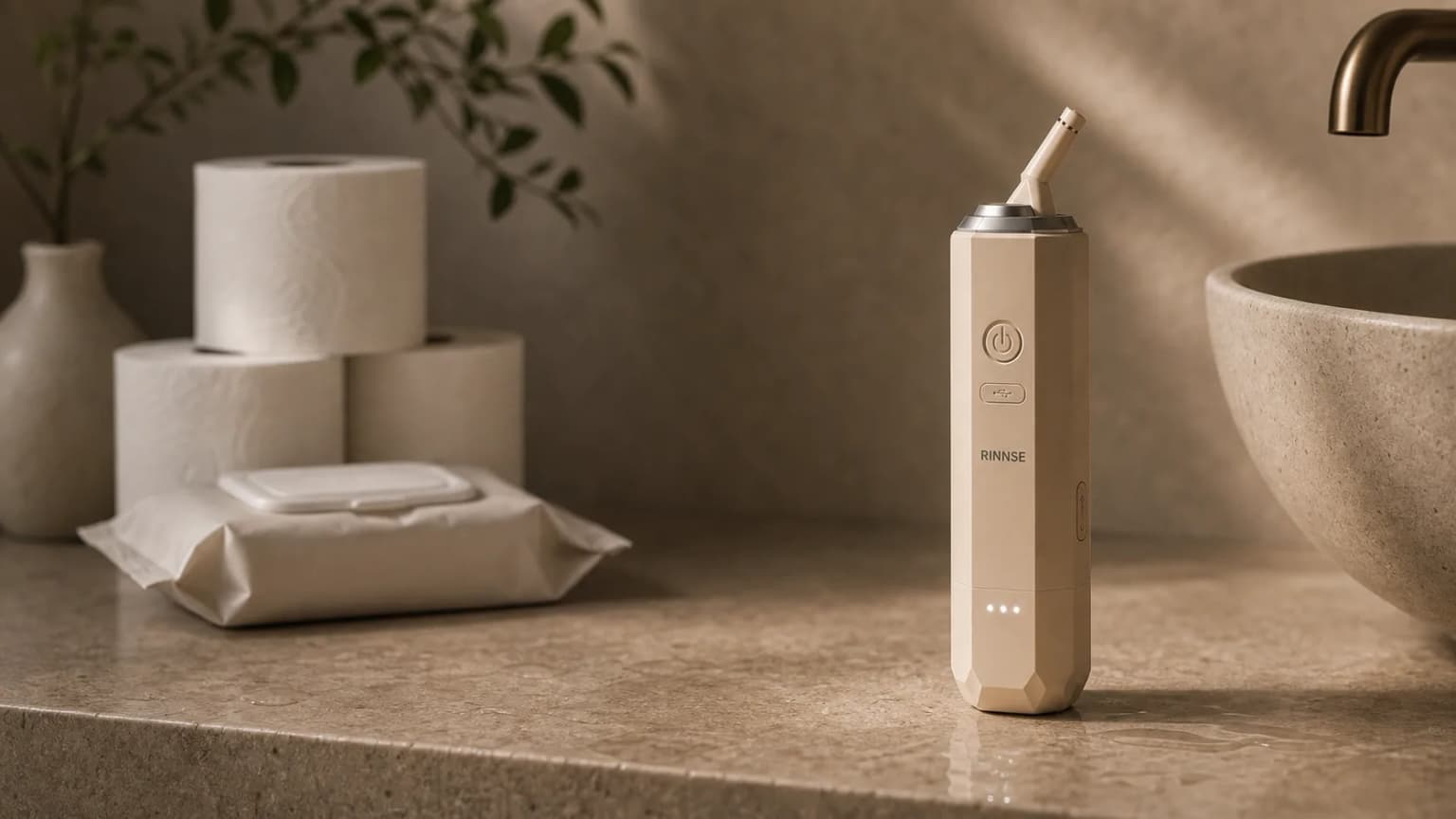 Papir versus vand: RINNSE bærbar bidet som bæredygtigt alternativ til toiletpapir