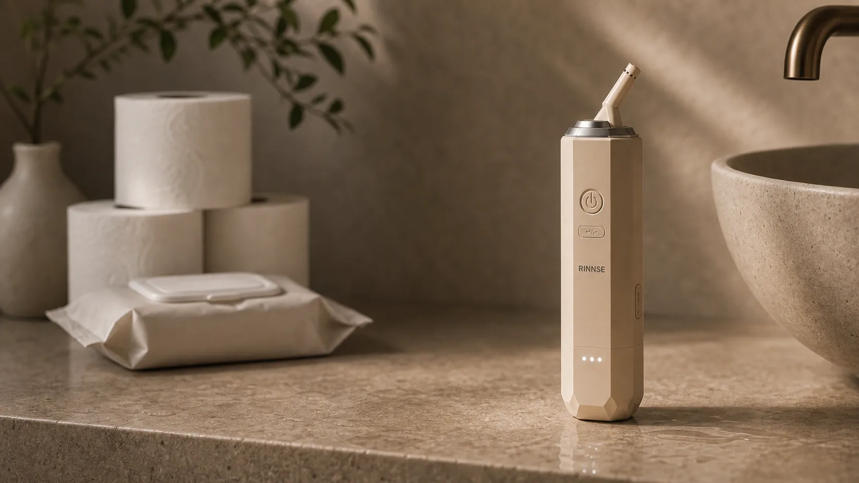 Papir versus vand: RINNSE bærbar bidet som bæredygtigt alternativ til toiletpapir