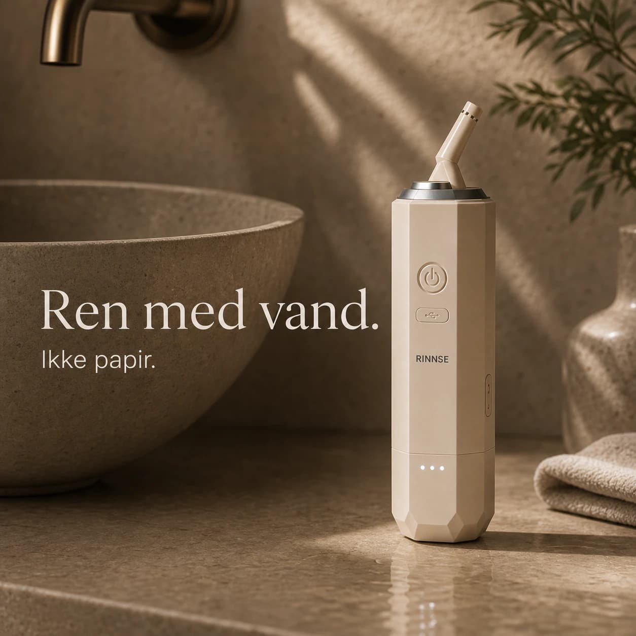 Vandbaseret intimhygiejne med RINNSE sammenlignet med vådservietter og toiletpapir